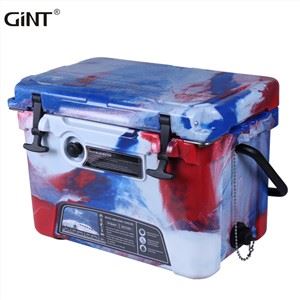 20L Yas Rotomolded Ua Npuas Ncauj Ntses Ice Cooler Box